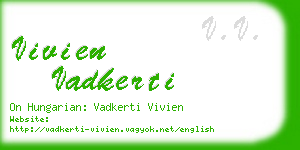 vivien vadkerti business card